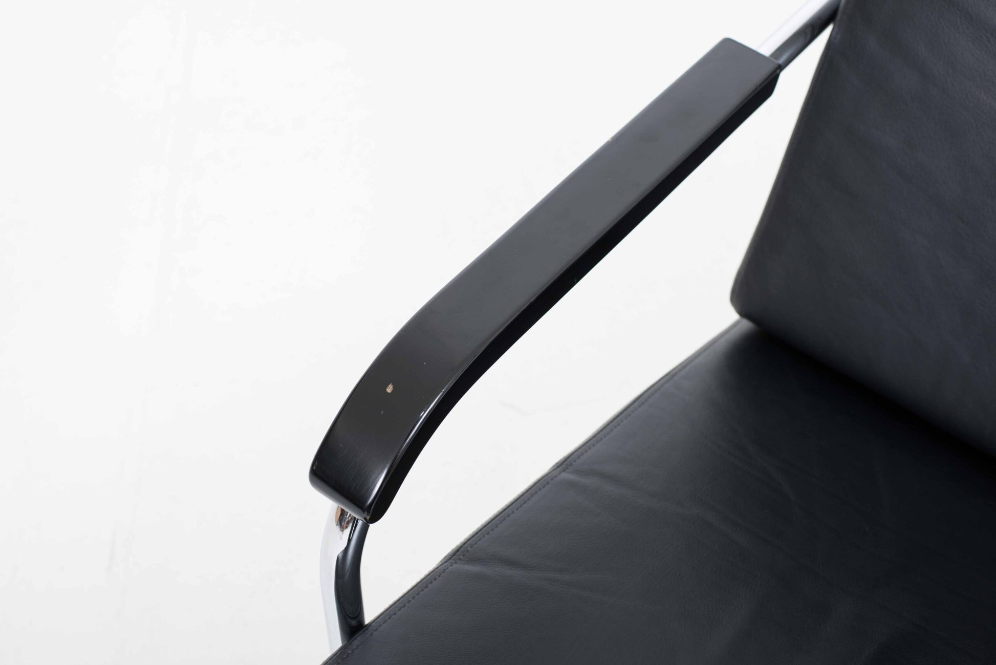 Vintage Sessel Moser & Ottoman von Werner Max Moser