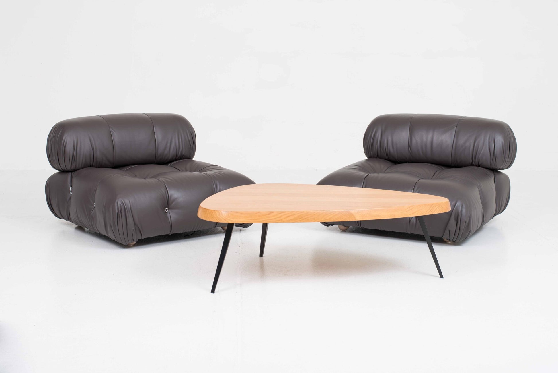 Vintage Sofa Camaleonda von Mario Bellini für B&B Italia in braunem Leder