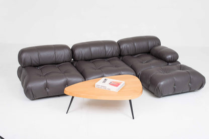 Vintage Sofa Camaleonda von Mario Bellini für B&B Italia in braunem Leder