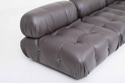 Vintage Sofa Camaleonda von Mario Bellini für B&B Italia in braunem Leder