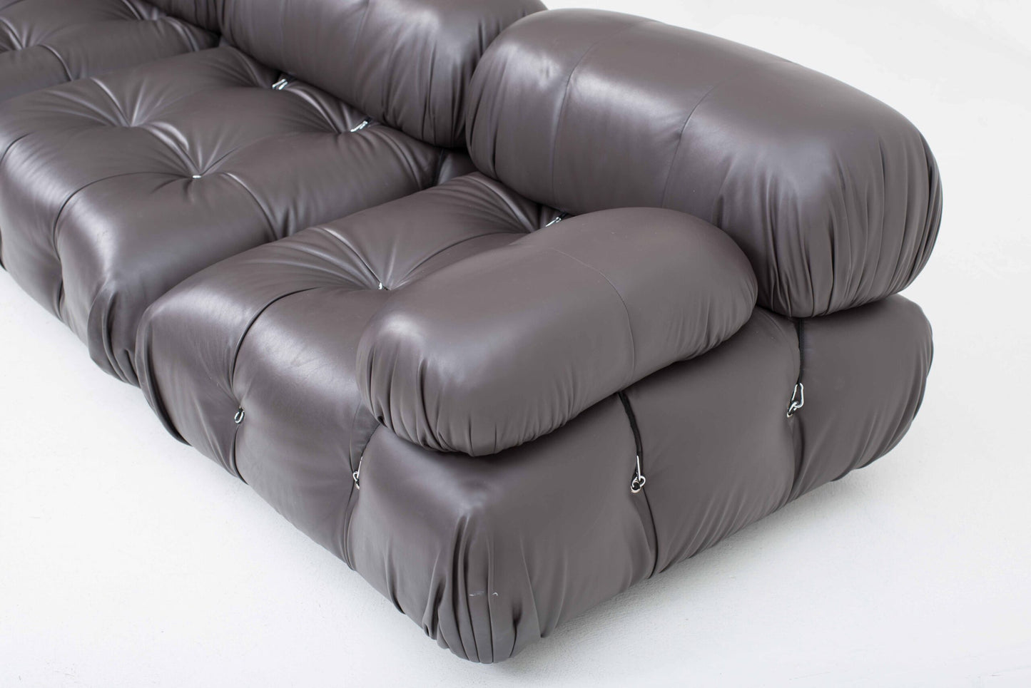 Vintage Sofa Camaleonda von Mario Bellini für B&B Italia in braunem Leder