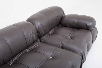 Vintage Sofa Camaleonda von Mario Bellini für B&B Italia in braunem Leder