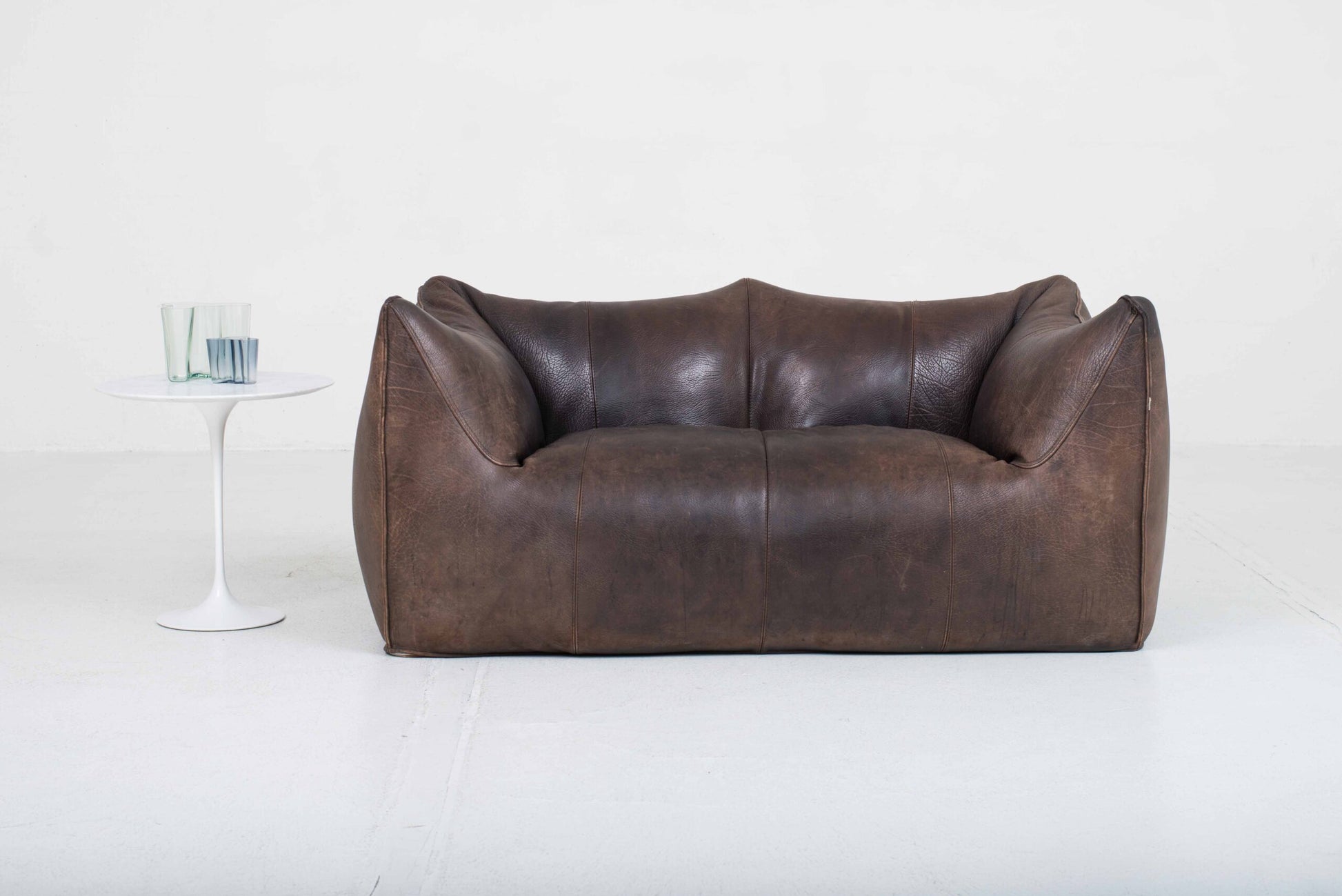 Vintage Sofa "Le Bambole" von Mario Bellini für B&B Italia in Leder