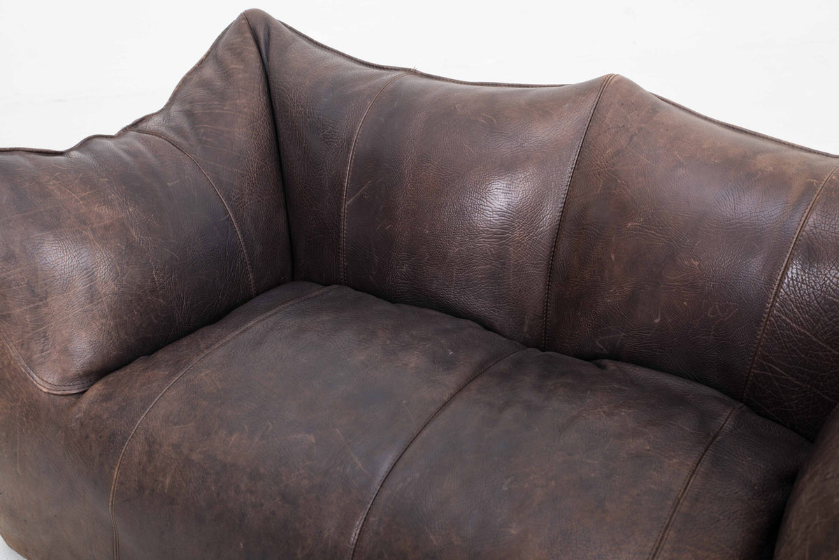 Vintage Sofa "Le Bambole" von Mario Bellini für B&B Italia in Leder