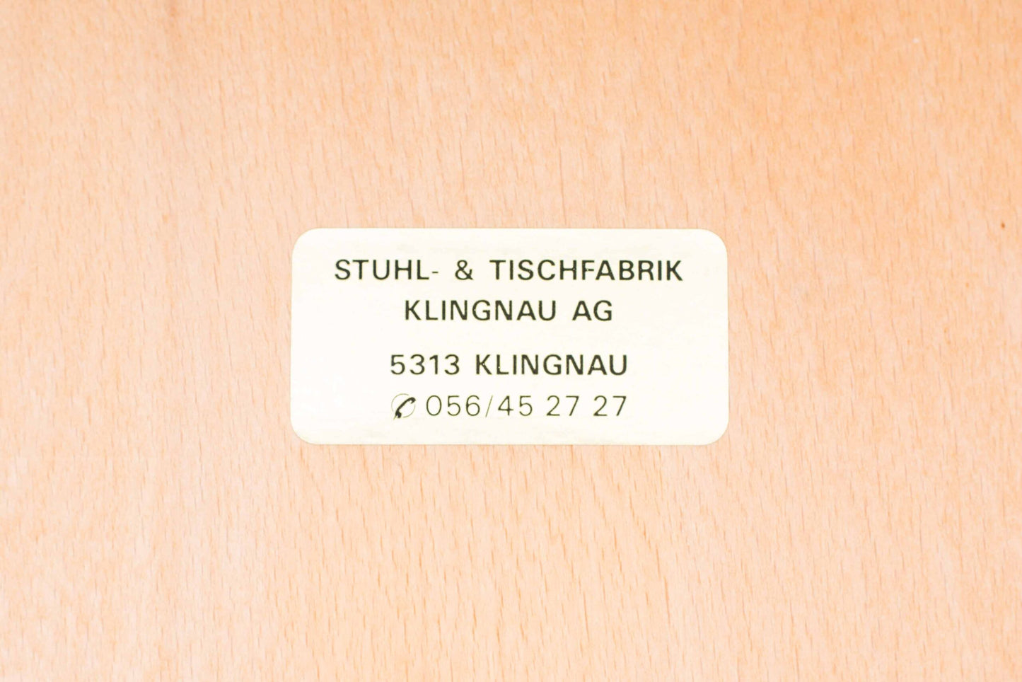 Vintage Stuhl von Tisch und Stuhlfabrik Klingnau