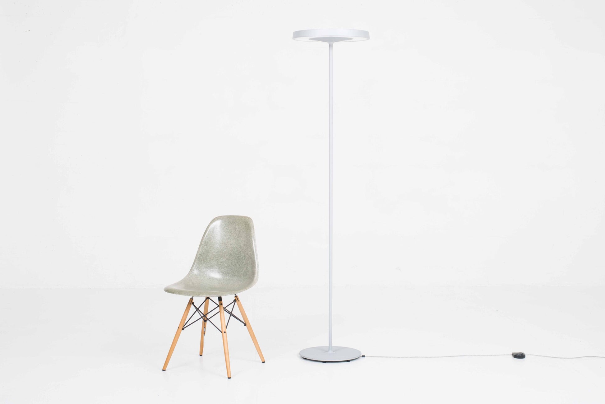 Vintage Stehleuchte Disk von Daniel Kübler für Belux