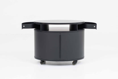 Vintage Beistelltisch WOGG 17 Ellipsetower von Benny Mosimann für WOGG in Schwarz