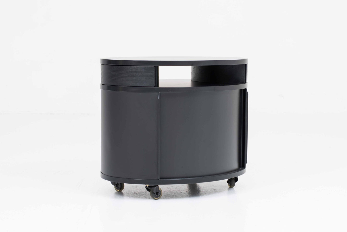 Vintage Beistelltisch WOGG 17 Ellipsetower von Benny Mosimann für WOGG in Schwarz