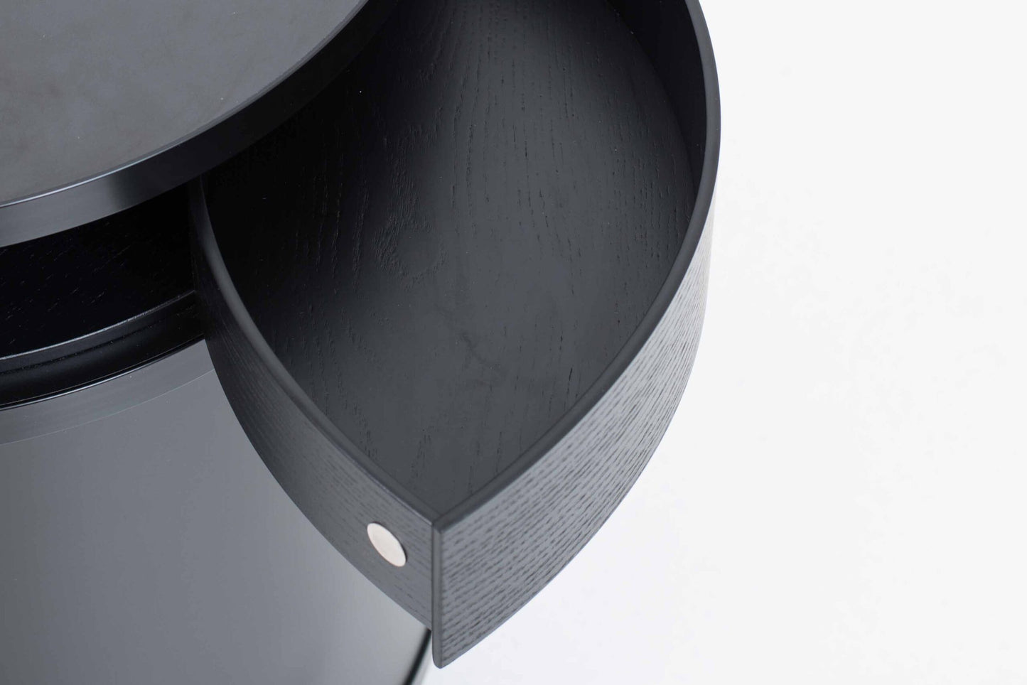 Vintage Beistelltisch WOGG 17 Ellipsetower von Benny Mosimann für WOGG in Schwarz