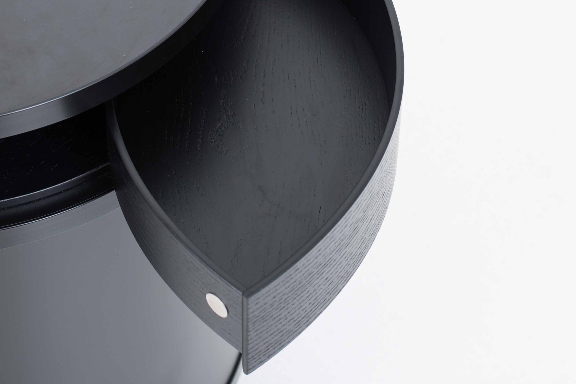 Vintage Beistelltisch WOGG 17 Ellipsetower von Benny Mosimann für WOGG in Schwarz