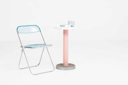 Vintage Tisch von Bieffeplast Padova mit Marmorplatte