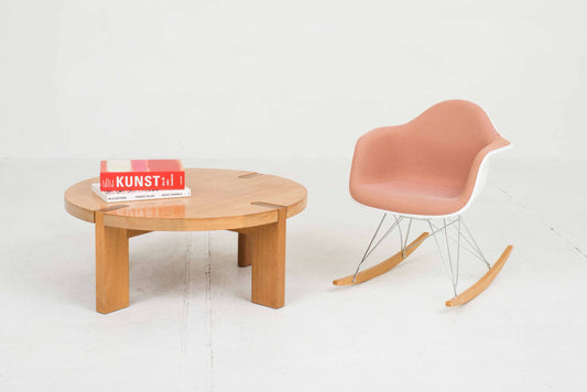 Vintage Couchtisch Eiche brutalistisch