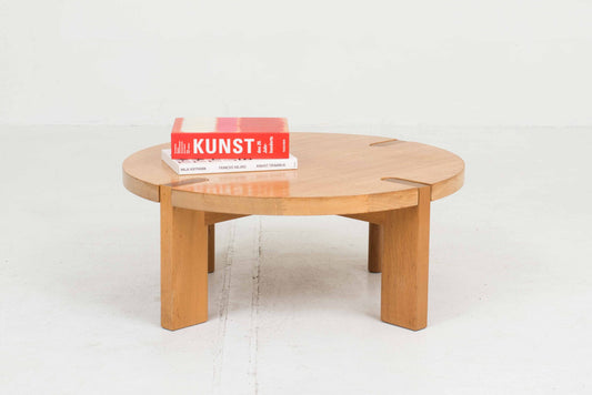 Vintage Couchtisch Eiche brutalistisch