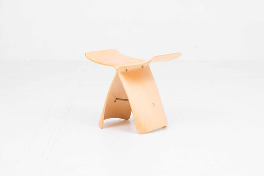 Vintage Hocker "Butterfly Stool" von Sori Yanagi für Tendo Mokko