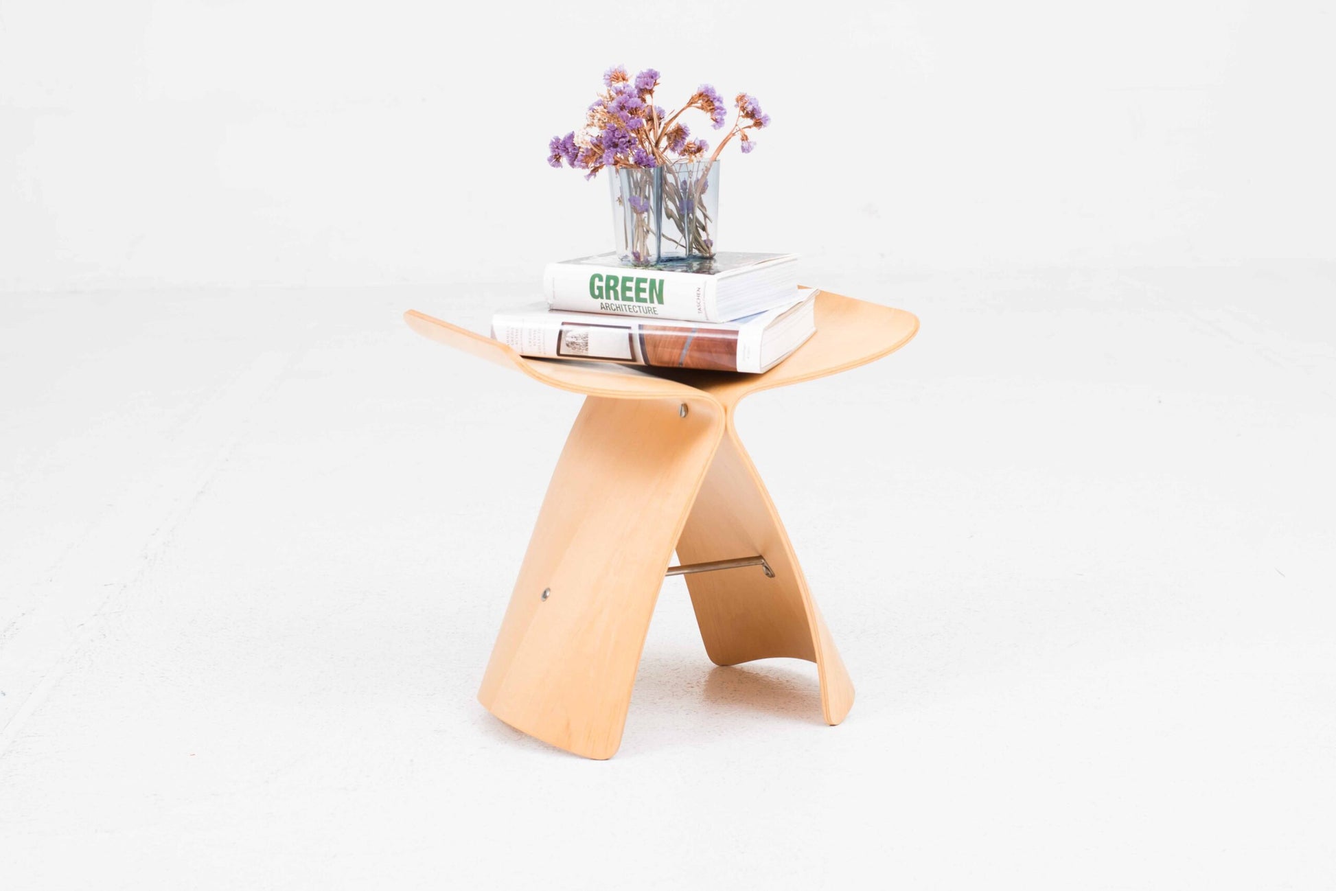 Vintage Hocker "Butterfly Stool" von Sori Yanagi für Tendo Mokko