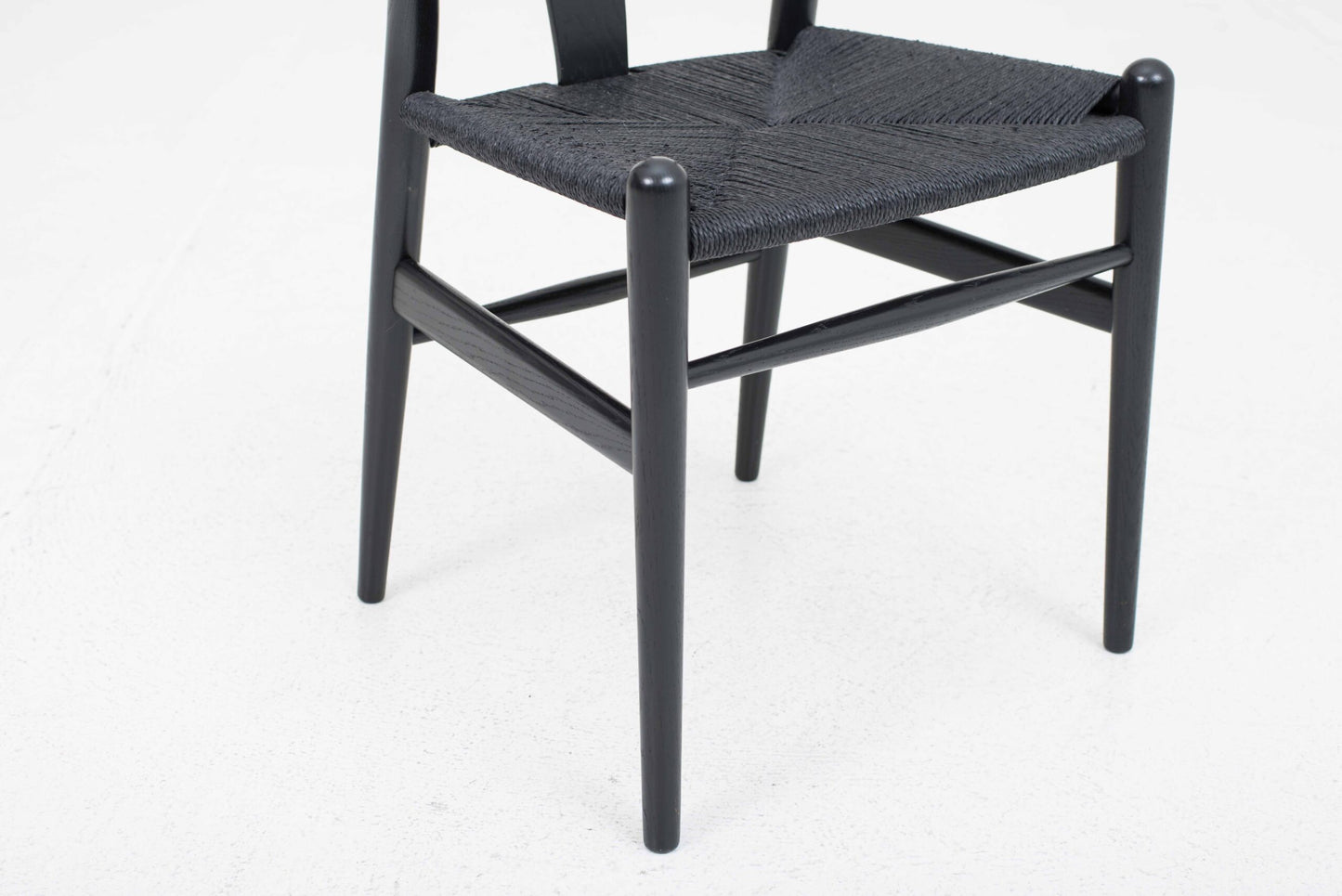 Vintage Stuhl "Wishbone Chair" von Hans J. Wegner für Carl Hansen und Søn, Eiche lackiert