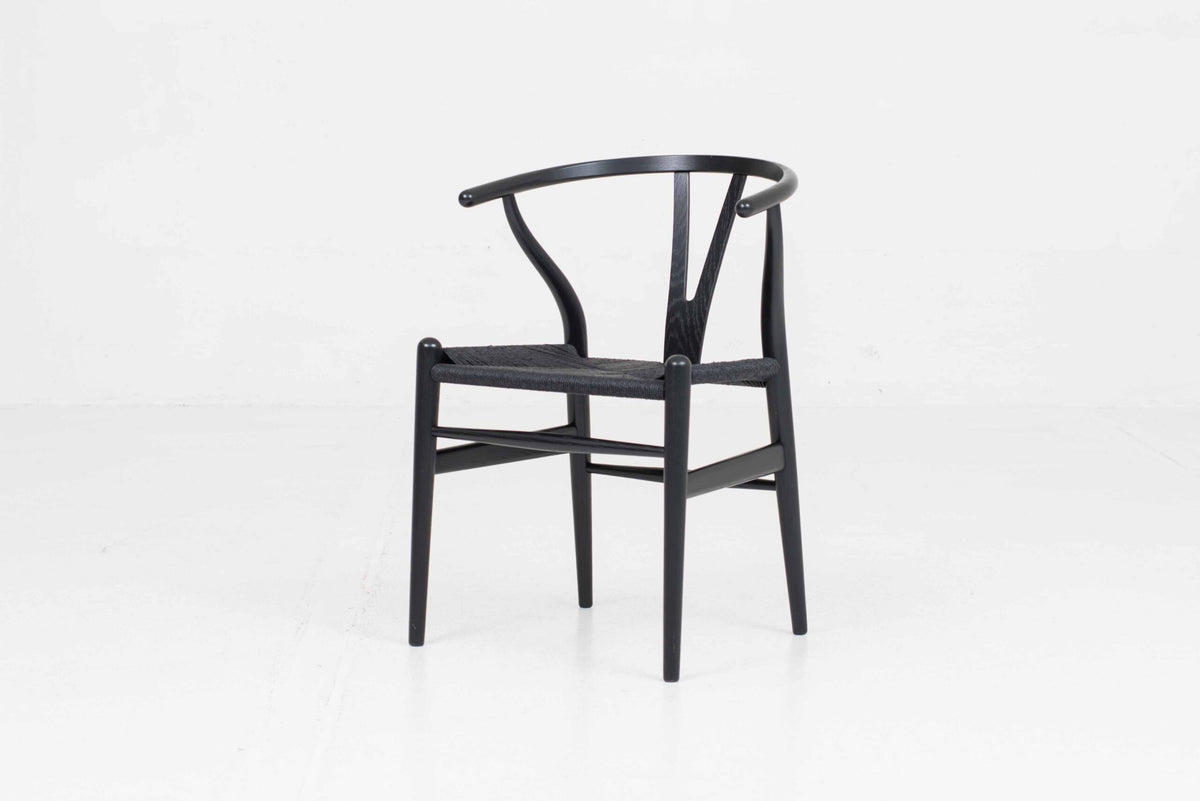 Vintage Stuhl "Wishbone Chair" von Hans J. Wegner für Carl Hansen und Søn, Eiche lackiert