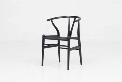 Vintage Stuhl "Wishbone Chair" von Hans J. Wegner für Carl Hansen und Søn, Eiche lackiert