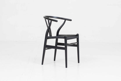 Vintage Stuhl "Wishbone Chair" von Hans J. Wegner für Carl Hansen und Søn, Eiche lackiert