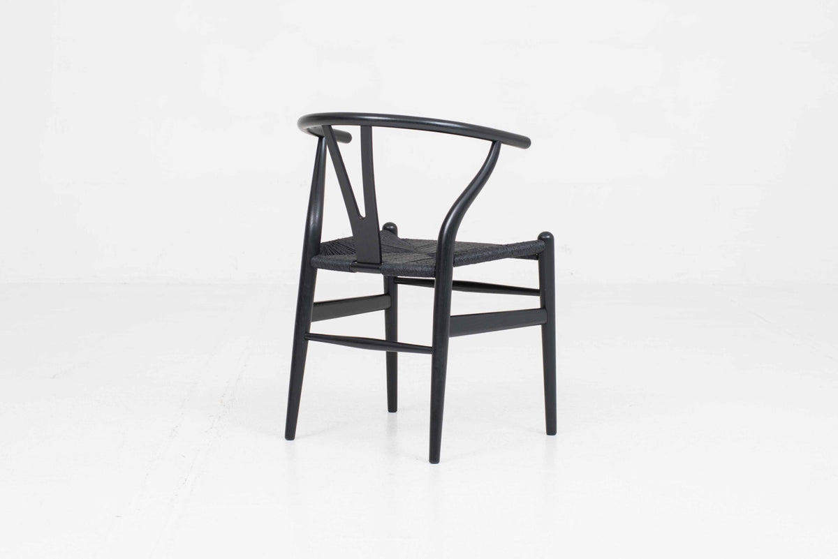 Vintage Stuhl "Wishbone Chair" von Hans J. Wegner für Carl Hansen und Søn, Eiche lackiert