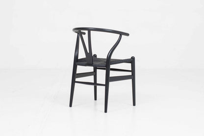 Vintage Stuhl "Wishbone Chair" von Hans J. Wegner für Carl Hansen und Søn, Eiche lackiert