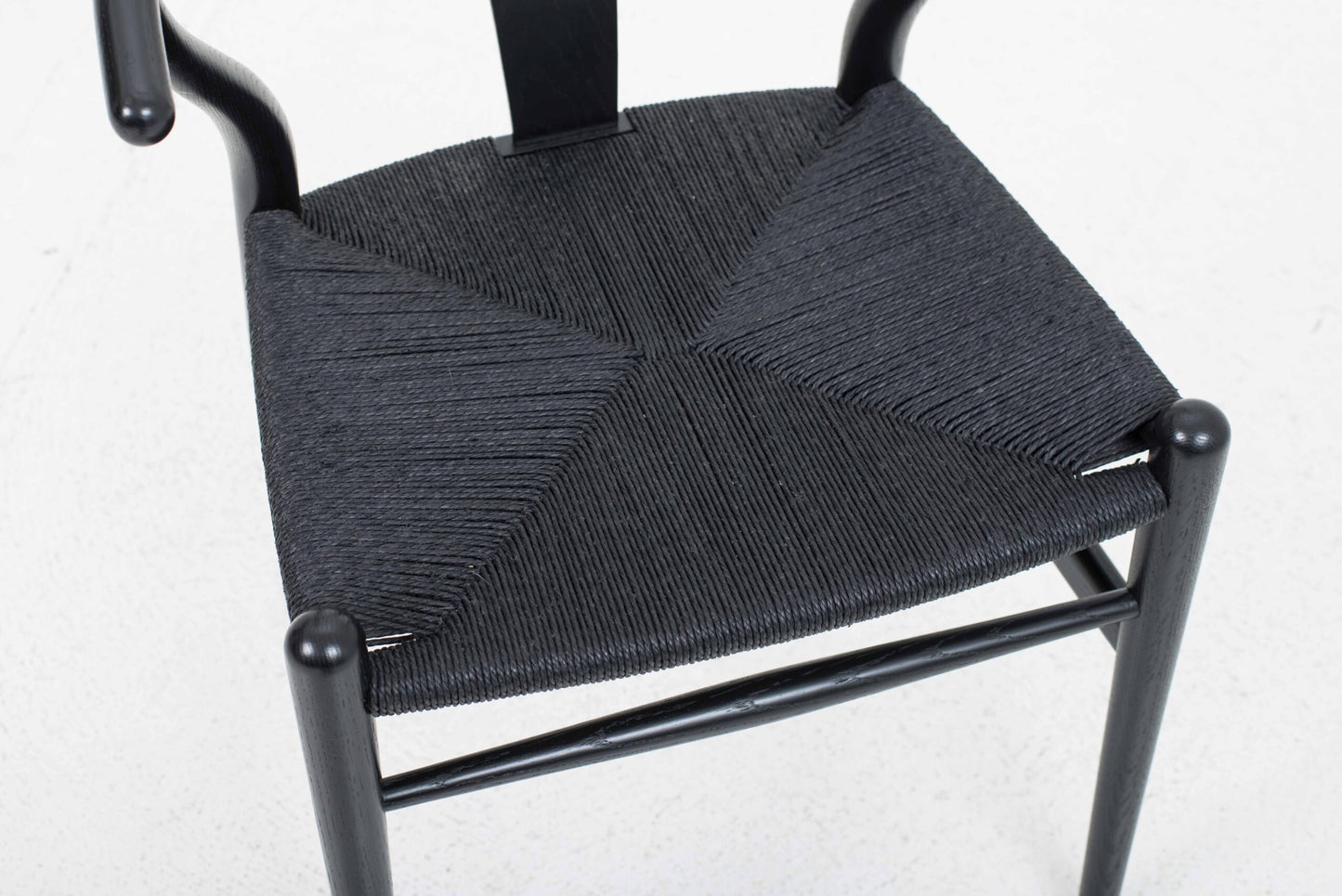 Vintage Stuhl "Wishbone Chair" von Hans J. Wegner für Carl Hansen und Søn, Eiche lackiert