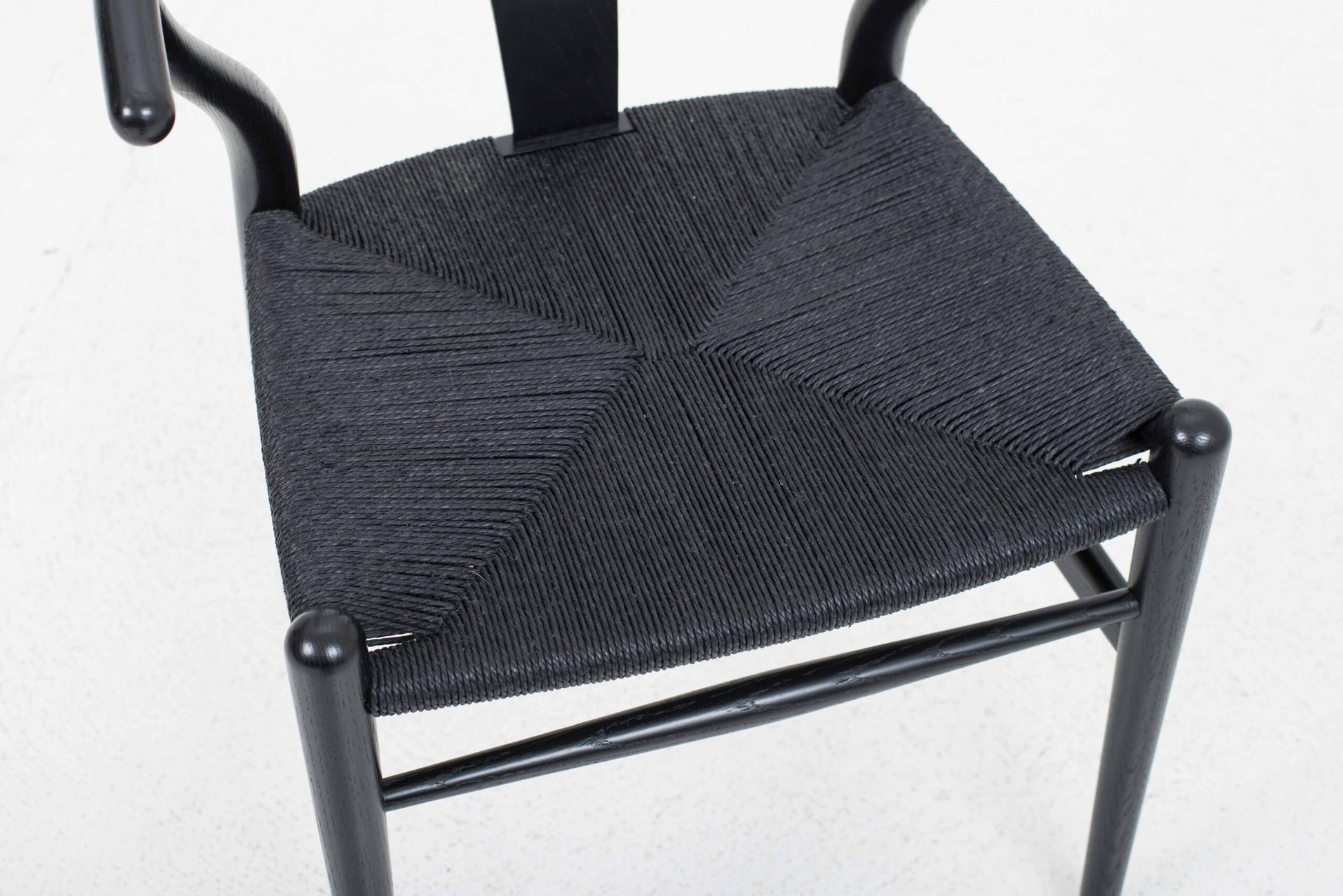 Vintage Stuhl "Wishbone Chair" von Hans J. Wegner für Carl Hansen und Søn, Eiche lackiert