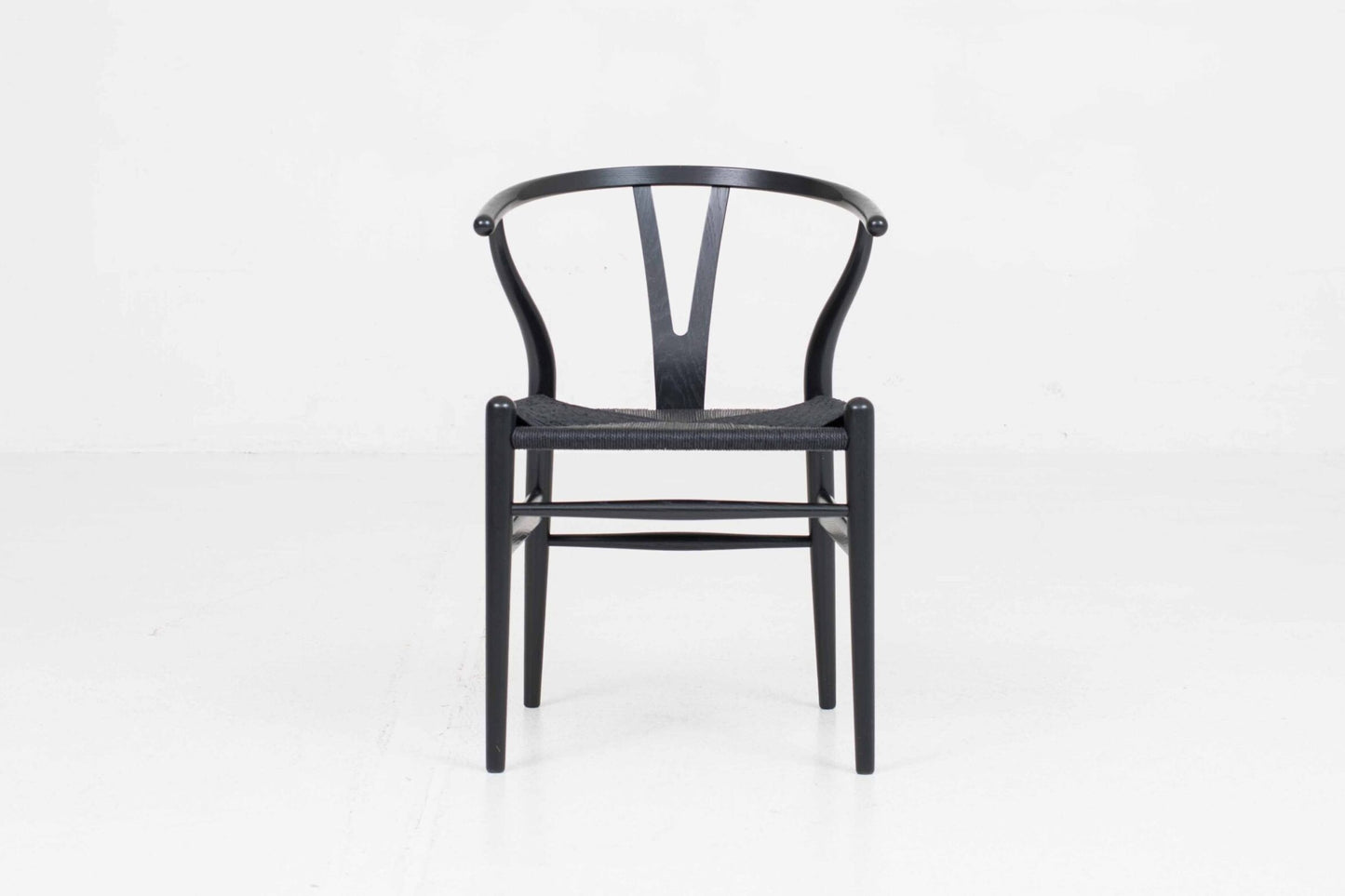 Vintage Stuhl "Wishbone Chair" von Hans J. Wegner für Carl Hansen und Søn, Eiche lackiert