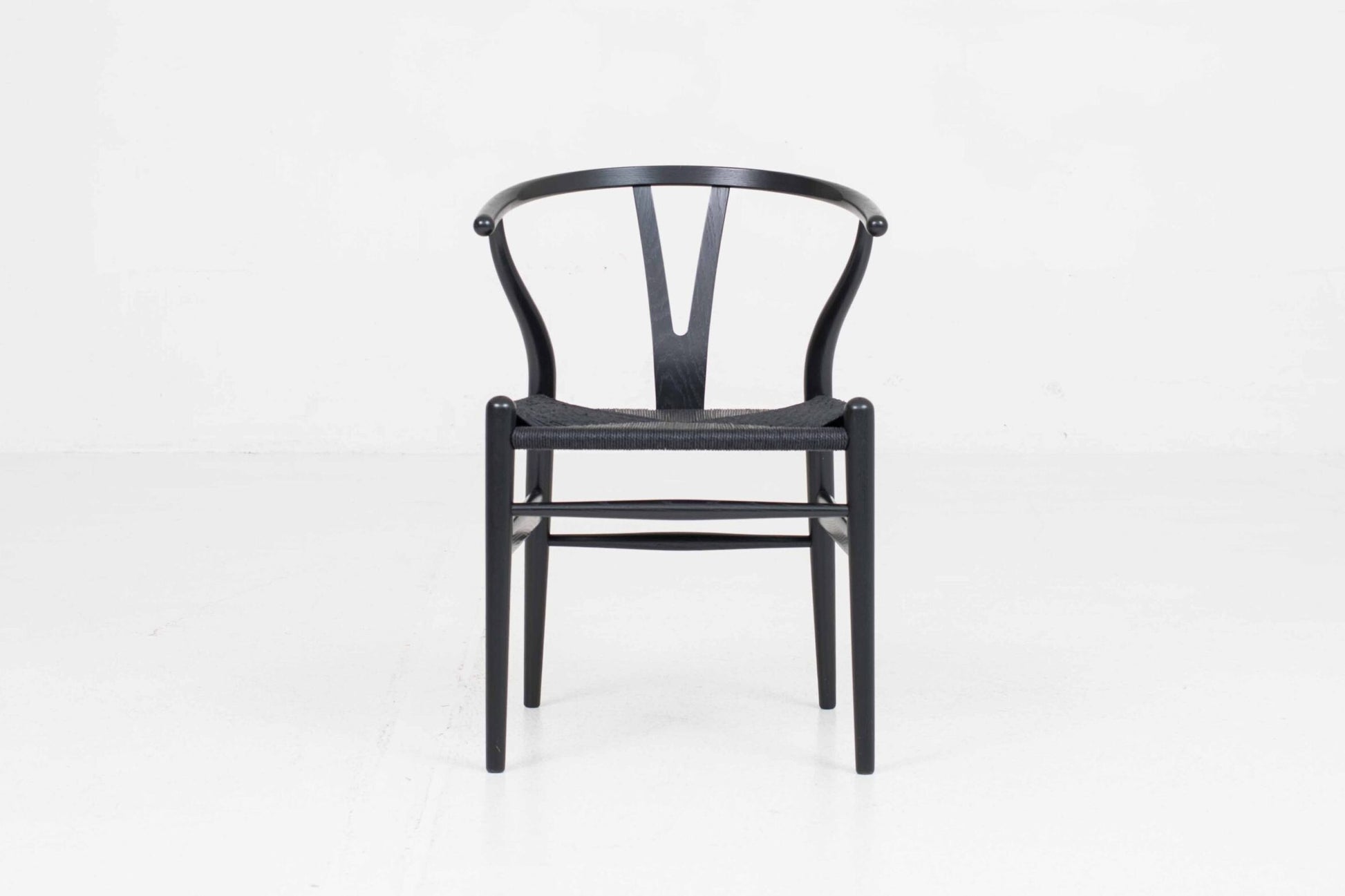 Vintage Stuhl "Wishbone Chair" von Hans J. Wegner für Carl Hansen und Søn, Eiche lackiert