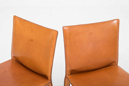 Set von 4 Vintage Stuhl CAB 412 von Mario Bellini für Cassina
