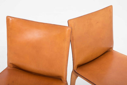 Set von 4 Vintage Stuhl CAB 412 von Mario Bellini für Cassina
