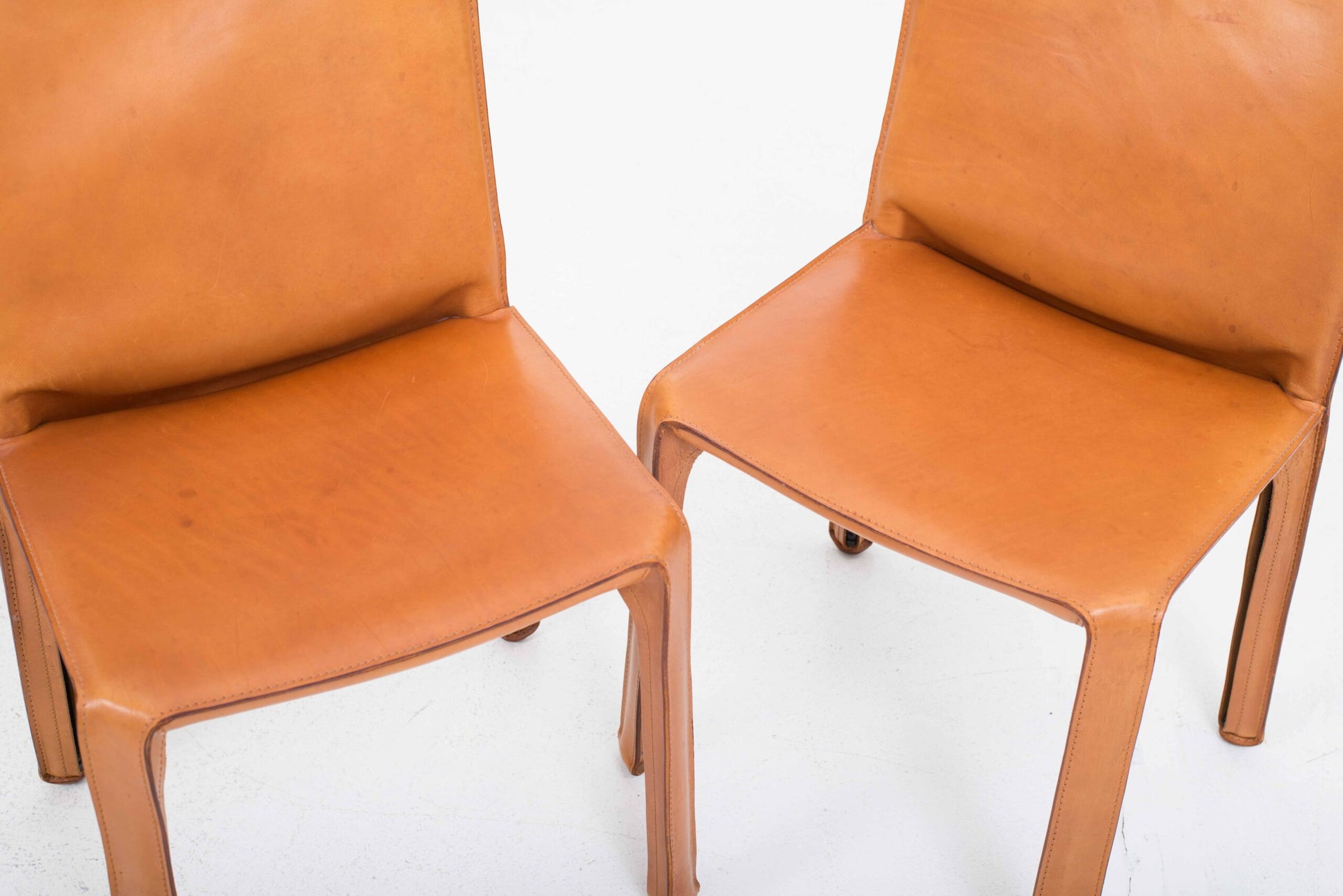 Set von 4 Vintage Stuhl CAB 412 von Mario Bellini für Cassina