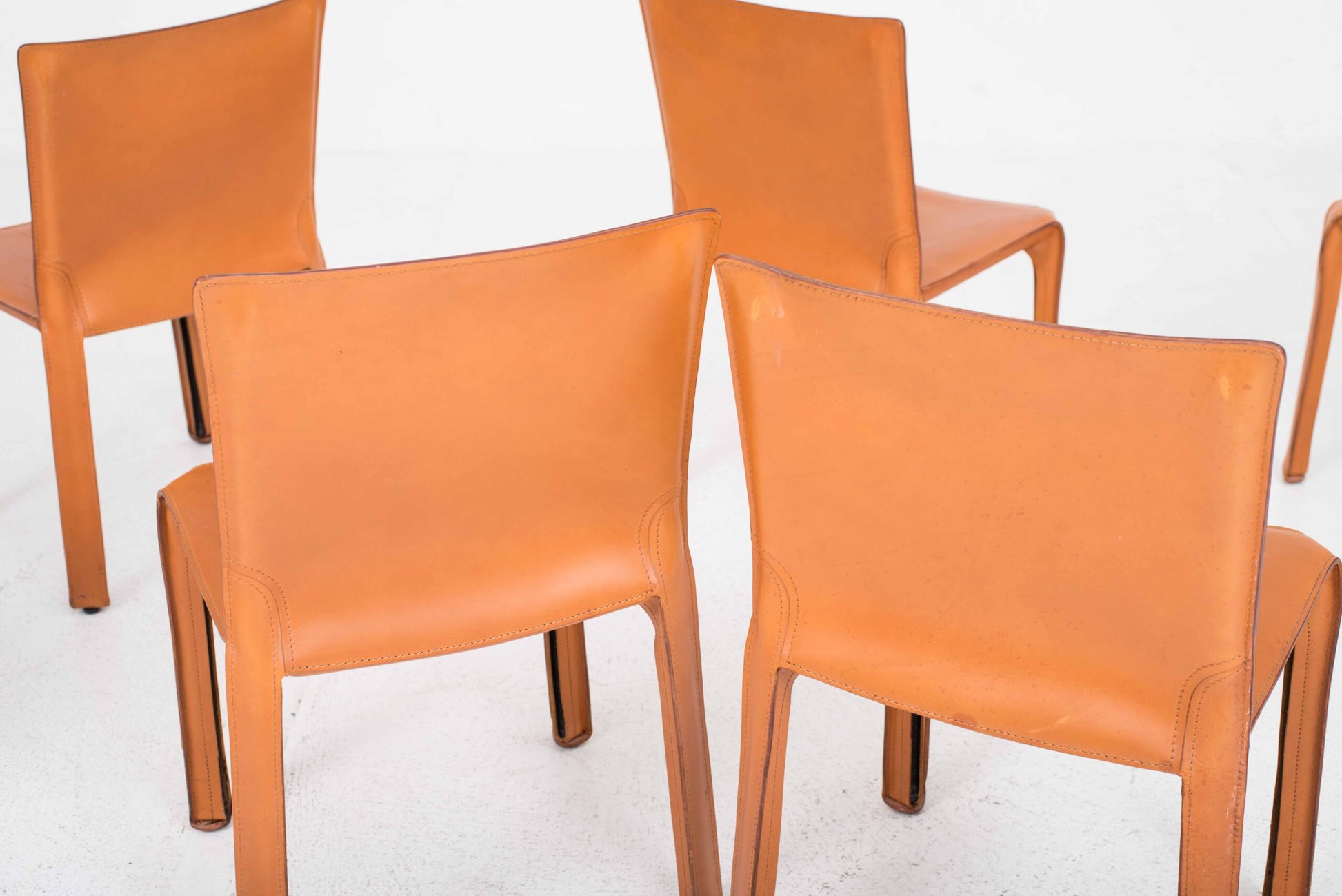 Set von 6 Vintage Stuhl CAB 412 von Mario Bellini für Cassina