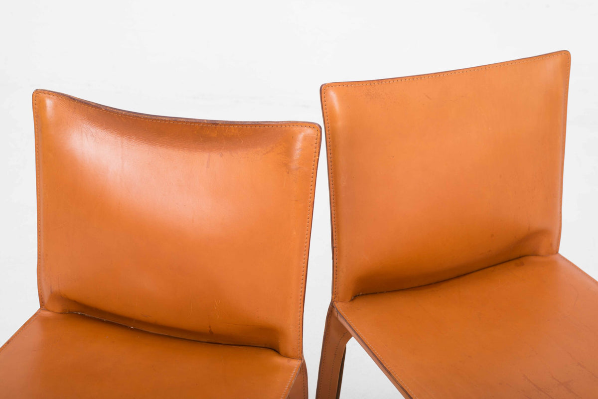 Set von 6 Vintage Stuhl CAB 412 von Mario Bellini für Cassina