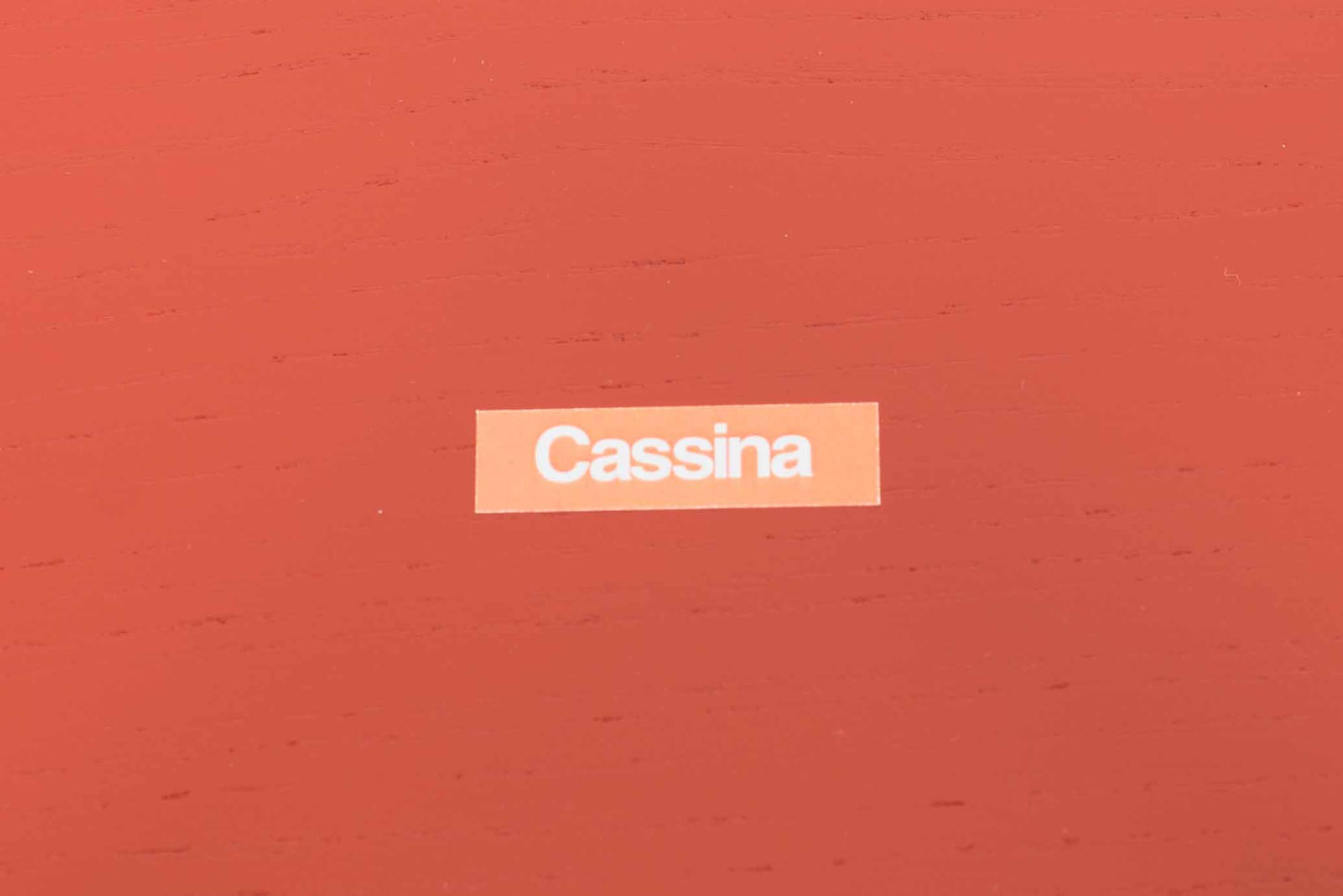 Vintage Beistelltisch Torei von Luca Nichetto für Cassina orange-rot, schwarz