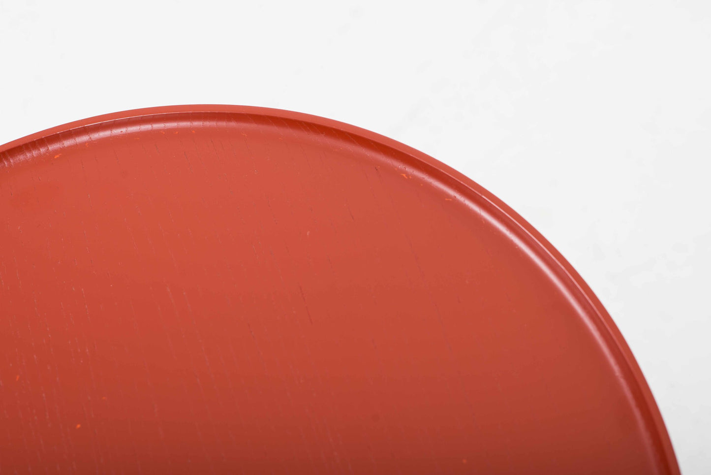 Vintage Beistelltisch Torei von Luca Nichetto für Cassina orange-rot, schwarz