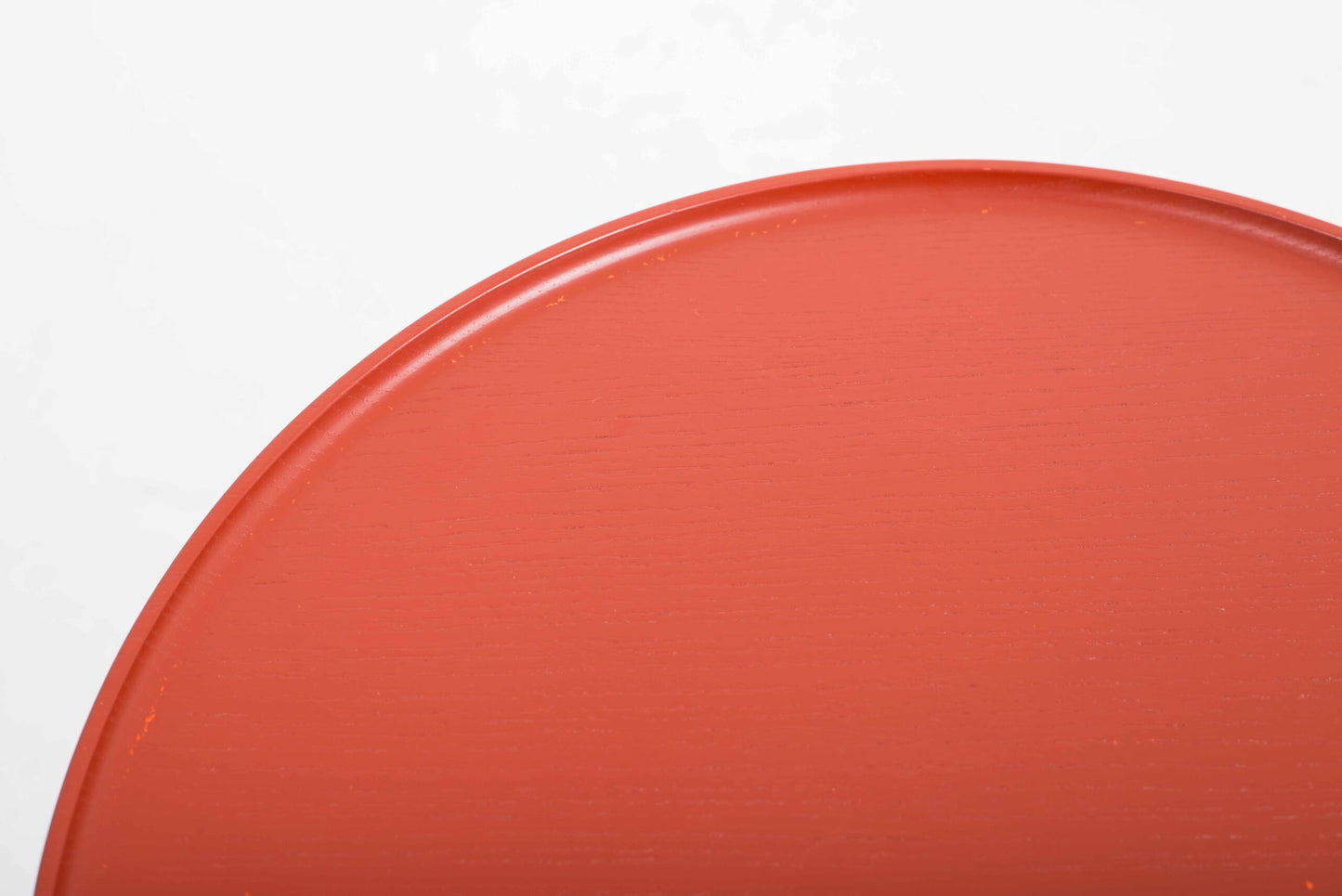 Vintage Beistelltisch Torei von Luca Nichetto für Cassina orange-rot, schwarz