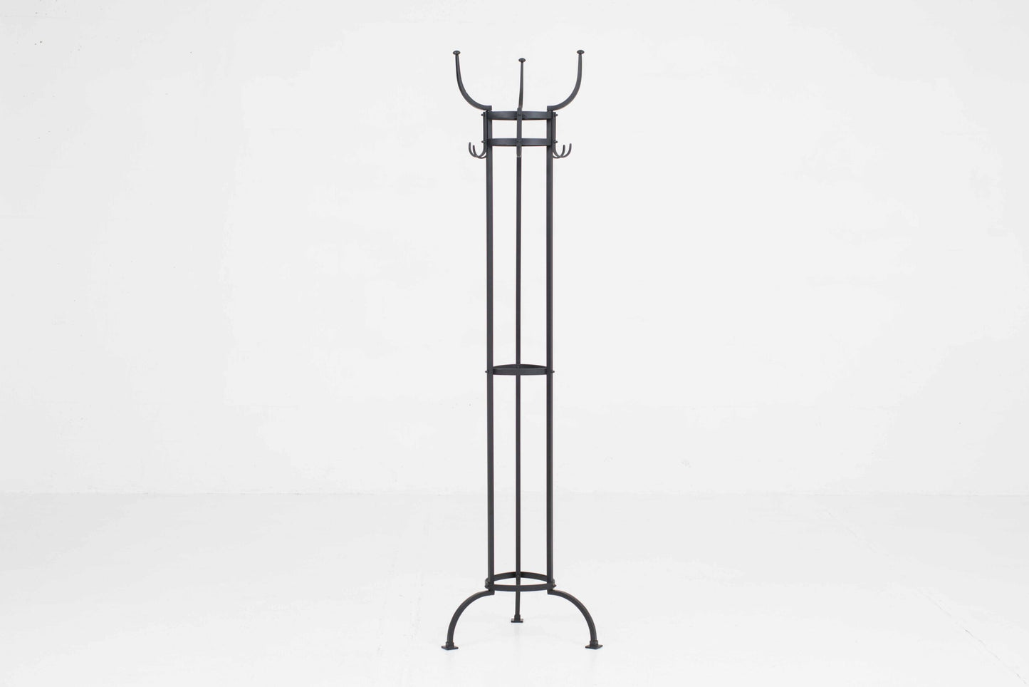 Vintage Garderobe Nymphenburg von Otto Blümel für ClassiCon, schwarz Messing