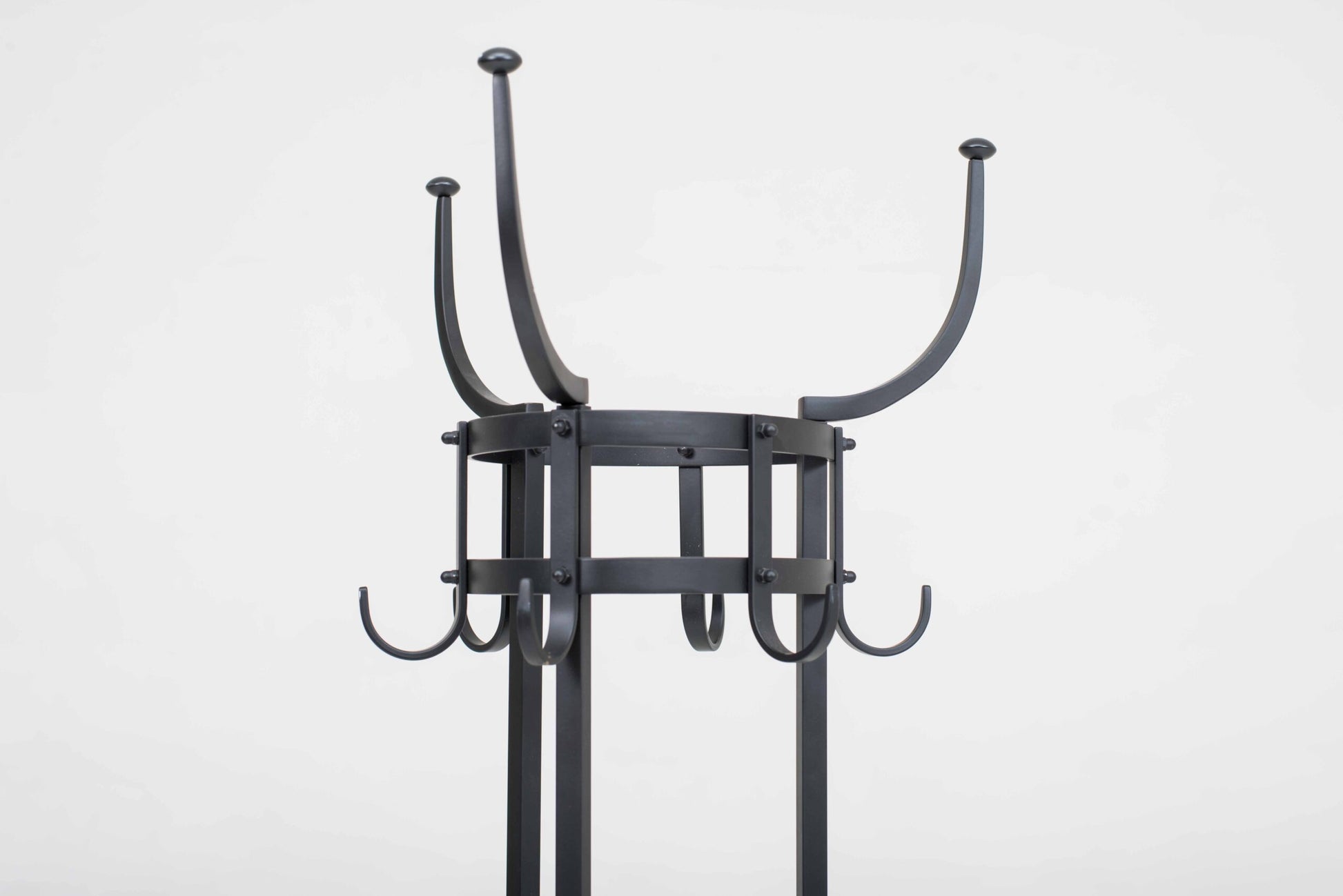 Vintage Garderobe Nymphenburg von Otto Blümel für ClassiCon, schwarz Messing