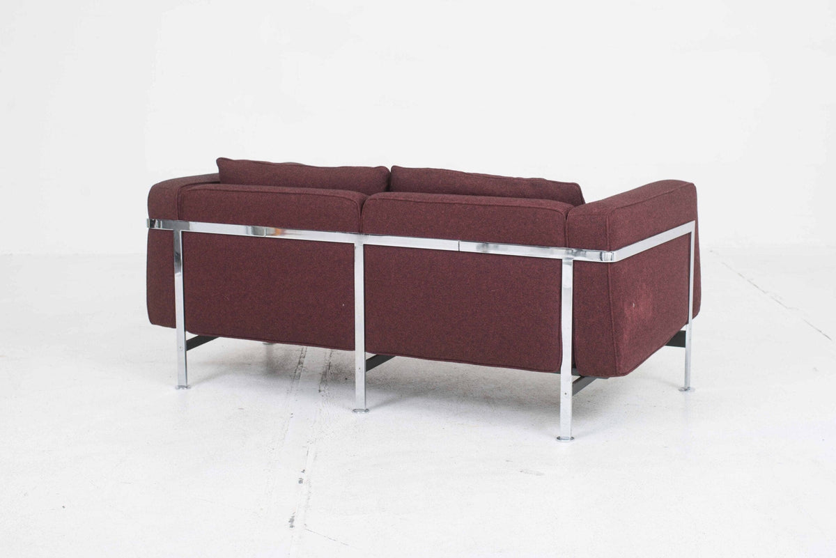 Vintage Sofa RH 302 von Robert Haussmann für de Sede bordeauxviolett