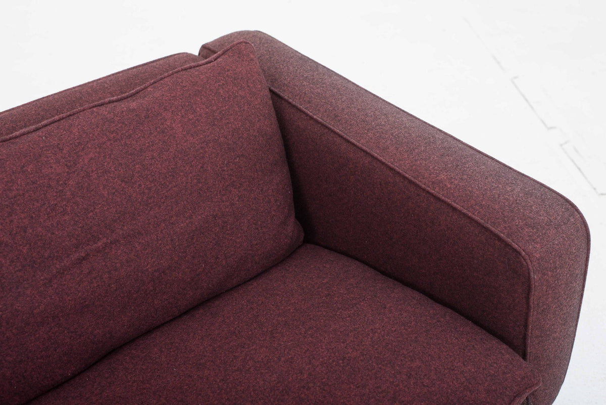 Vintage Sofa RH 302 von Robert Haussmann für de Sede bordeauxviolett