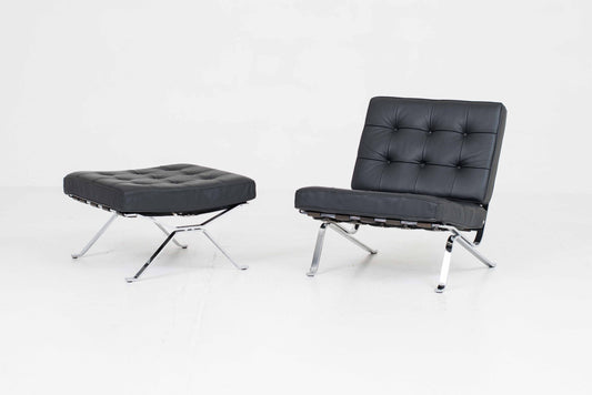 Vintage Loungesessel RH-301 mit Ottoman von Robert Haussmann für de Sede