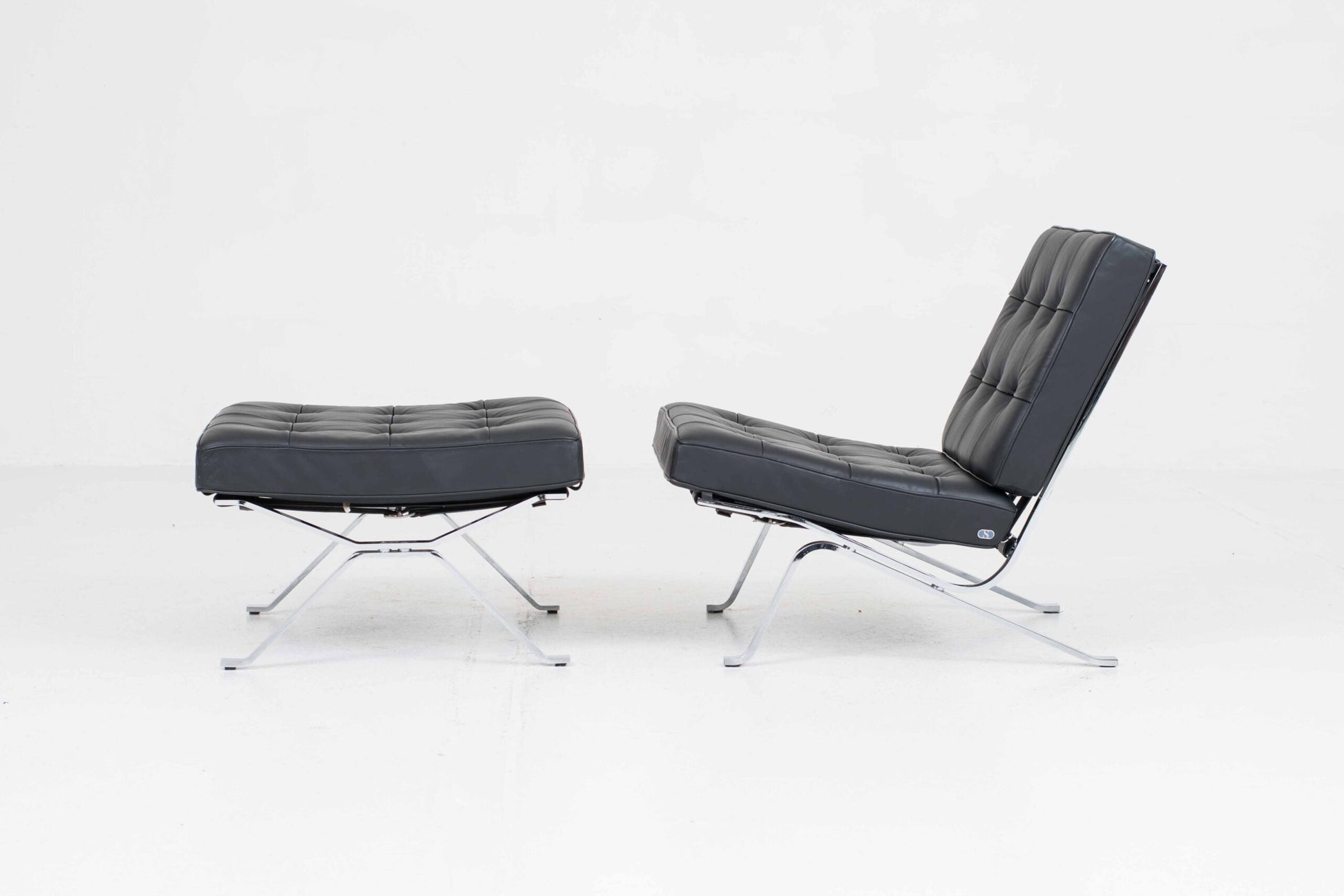 Vintage Loungesessel RH-301 mit Ottoman von Robert Haussmann für de Sede
