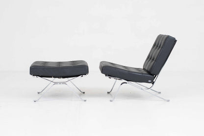 Vintage Loungesessel RH-301 mit Ottoman von Robert Haussmann für de Sede