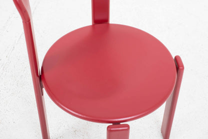 Vintage Stuhl Typ 3300 von Bruno Rey für Dietiker in Weinrot