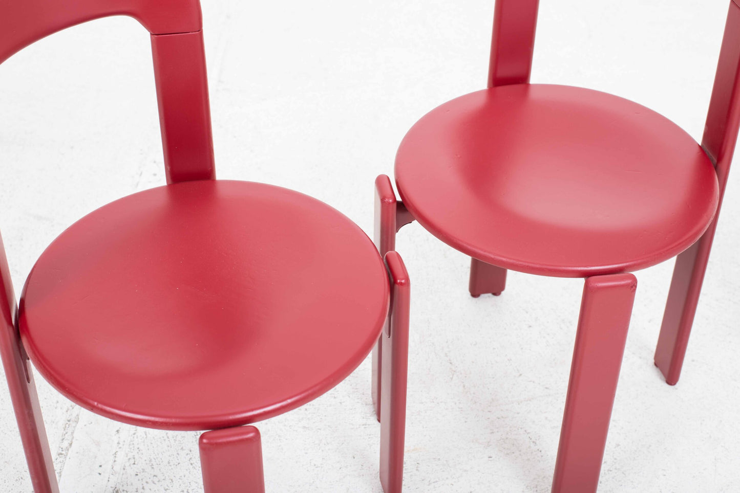 Vintage Stuhl Typ 3300 von Bruno Rey für Dietiker in Weinrot