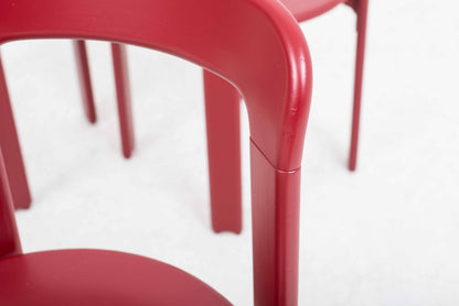 Vintage Stuhl Typ 3300 von Bruno Rey für Dietiker in Weinrot