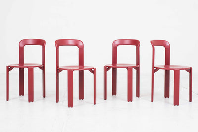 Vintage chair type 3300 by Bruno Rey for Dietiker in wine red