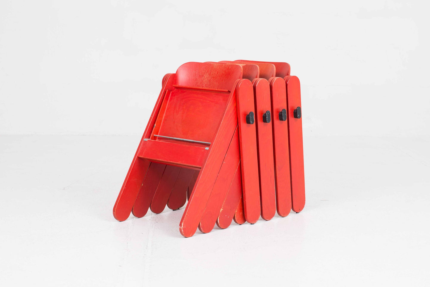 Set von 4 Vintage Klappstuhl von Robert und Trix Haussmann für Dietiker