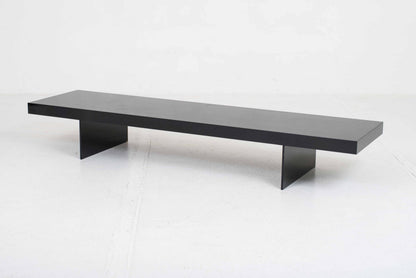 Konsolentisch / Sitzbank schwarz glänzend lackiert, 240 cm